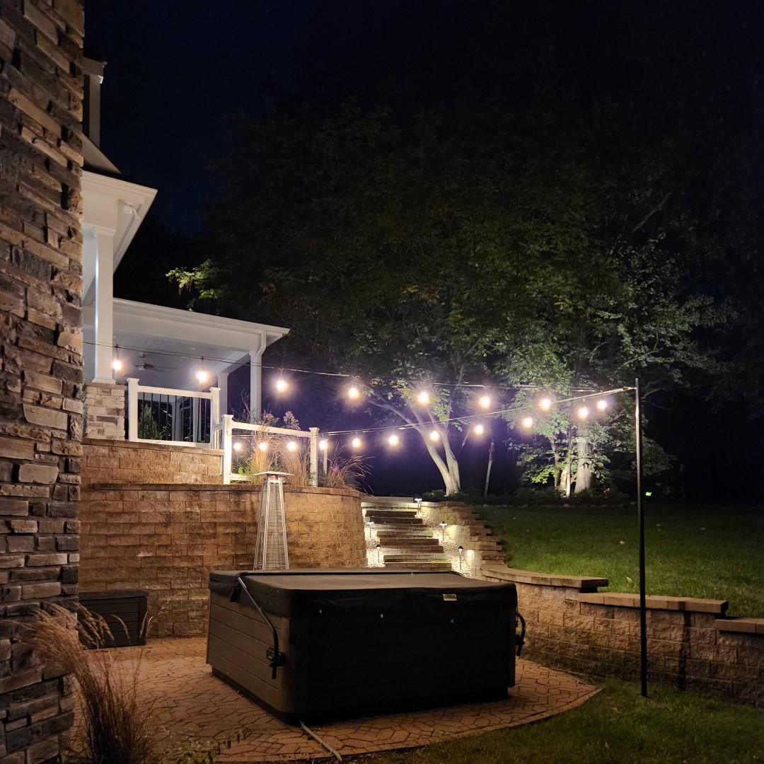 Landscape lighting project