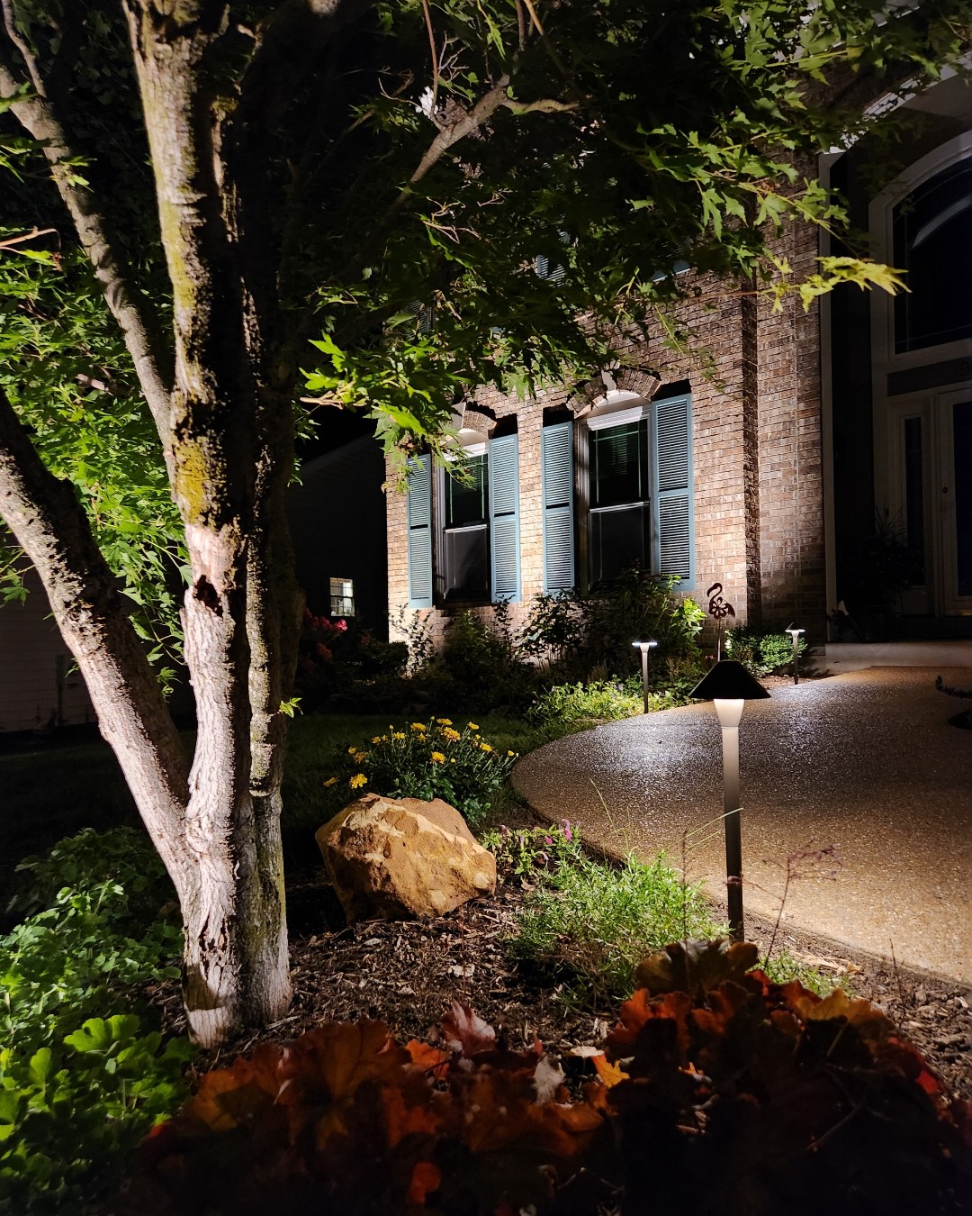 Landscape lighting project