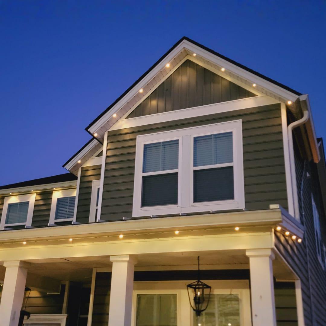 Warm Soffit Accent